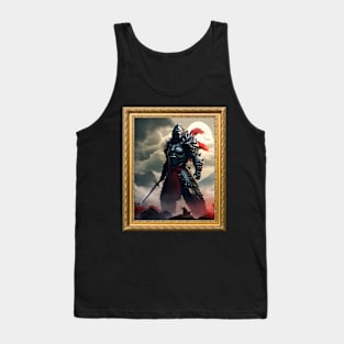 Japanese Monster Dragon Samurai Ninja Vintage Landscape Movie Artist Fan Frame Tank Top